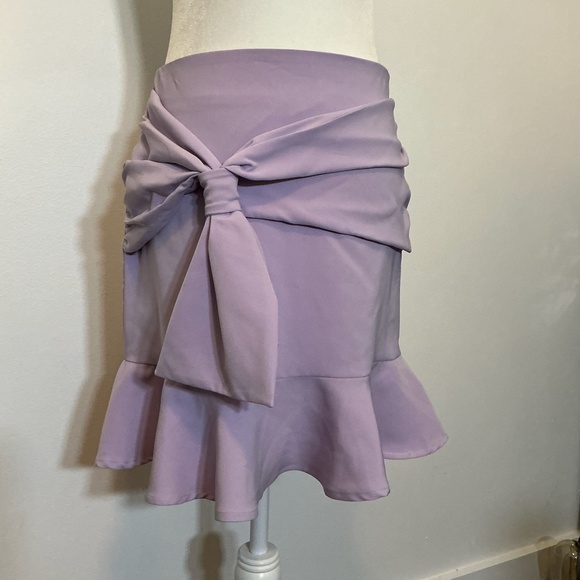 Song of Style x Revolve Lilac Ruffle Mini Skirt Women’s Size M - Picture 2 of 9